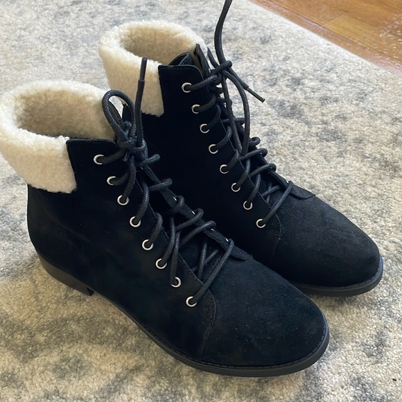 Woman’s Sole Society Lace-up Boots - Picture 1 of 9